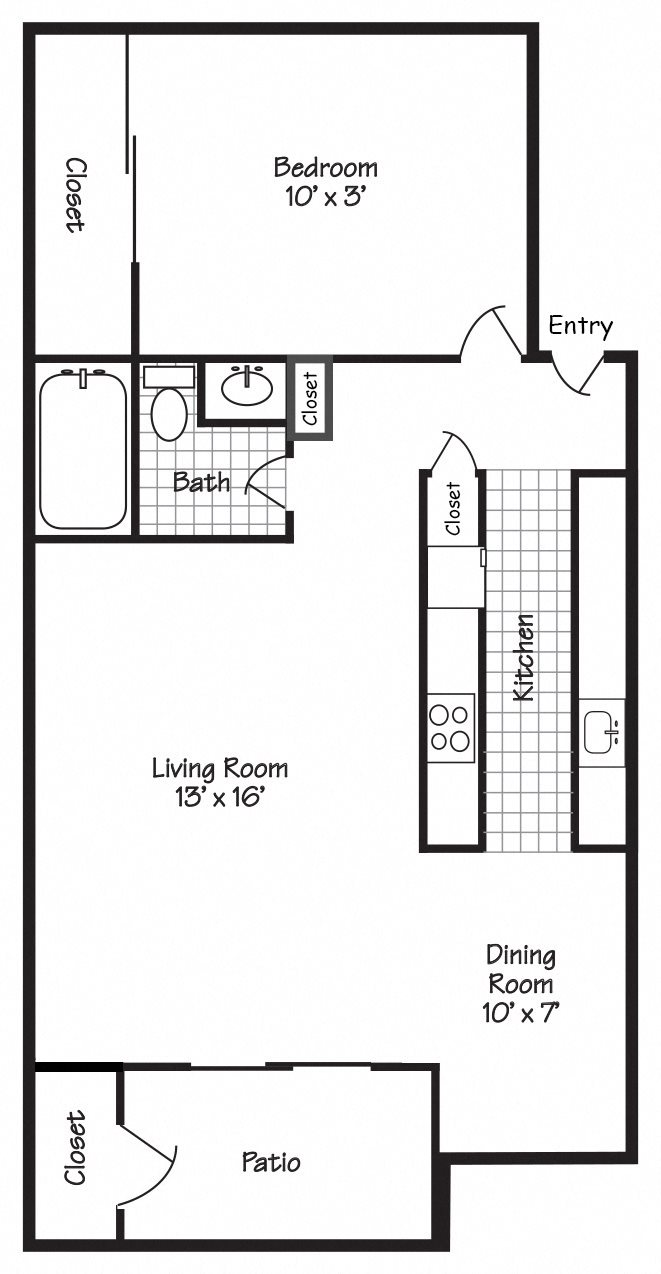 1 Bed 1 Bath 818 SF 1 Bed 1 Bath 818 SF